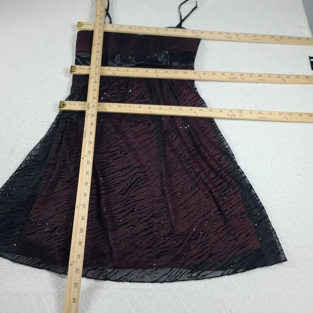 Ruby Rox Vintage Y2K Sparkling Fairy grunge dress SZ Small whimsigoth Party Red - Picture 9 of 12